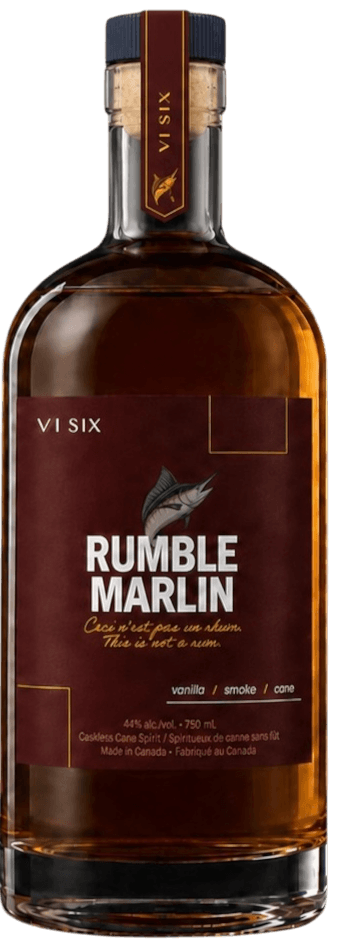 Rumble Marlin caskless sugarcane-based spirit bottle